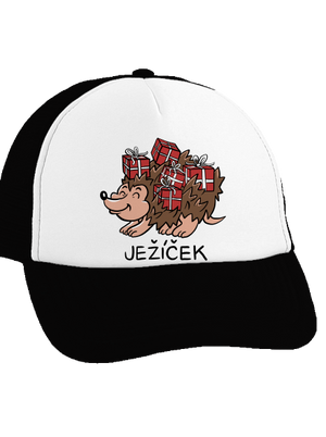 Ježíček kšiltovka truckerka Black cap