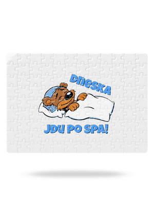Dneska jdu po spa puzzle White
