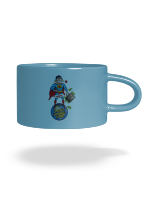 Supermachoman hrnek makronka Blue Macaron