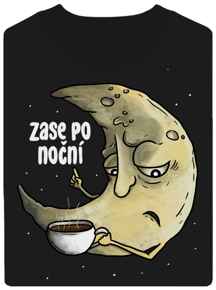 Zase po noční unisex mikina bez kapuce Black