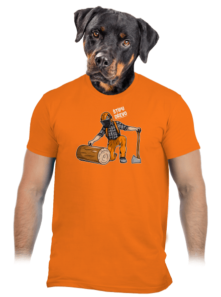 Dřevorubec pánské tričko Orange