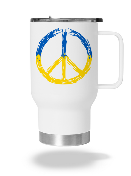 Ukrajina - Peace termohrnek White