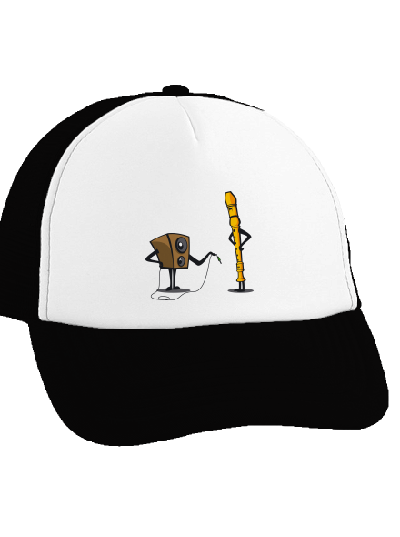 Plug-in jack kšiltovka truckerka Black cap