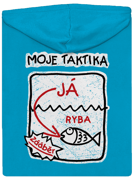 Rybářská taktika dámská mikina na zip Blue Atol