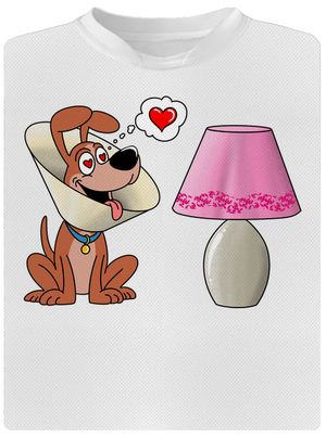 Zamilovaný pes dětské sportovní tričko White