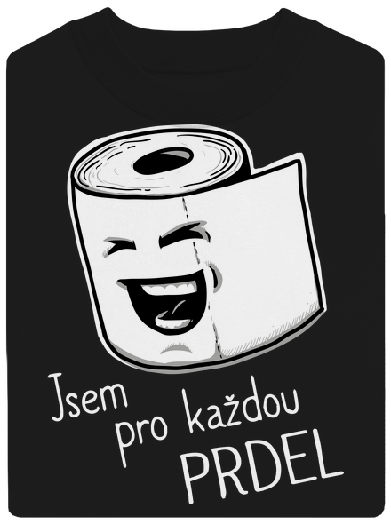 Prdel unisex mikina bez kapuce Black