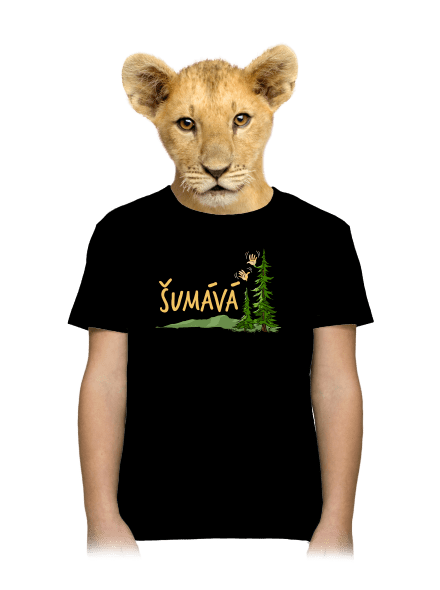 Šumává dětské tričko Black