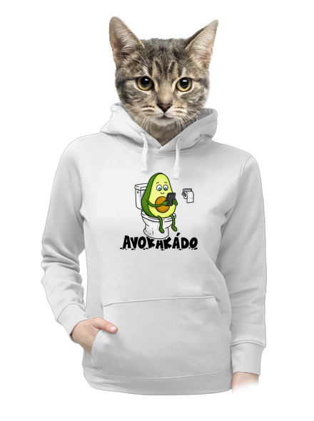 Avokakádo dámská mikina klokanka White