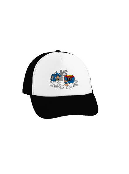 Souboj superhrdinů kšiltovka truckerka Black cap