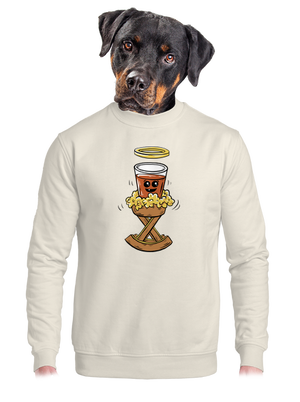 unisex mikina bez kapuce