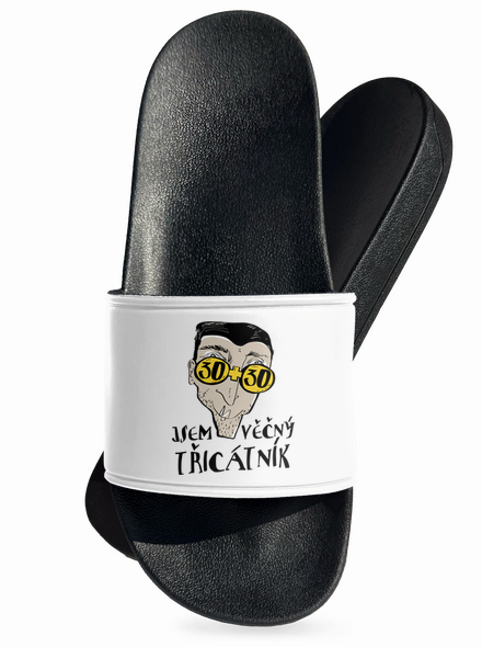Věčný třicátník pantofle White
