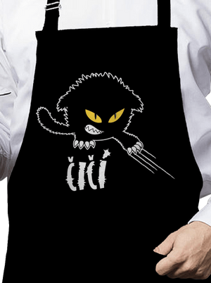 Čičina zástěra Black