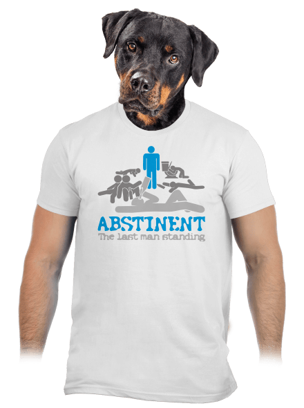 Abstinent pánské tričko White