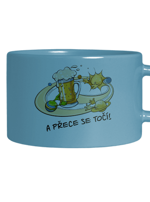 A přece se točí! hrnek makronka Blue Macaron