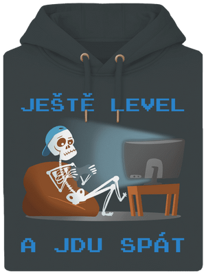 Ještě level unisex mikina premium Charcoal