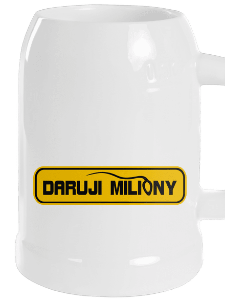 Miliony půllitr White