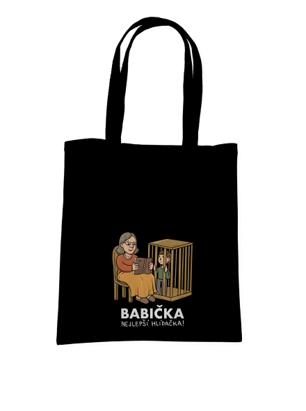 Babička hlídačka taška Black