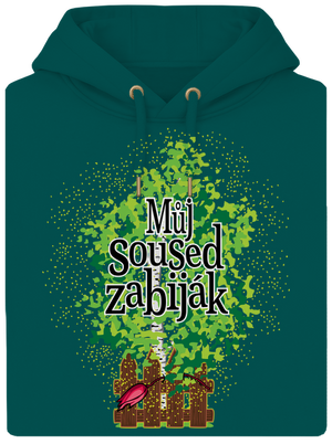 Můj soused zabiják unisex mikina premium Emerald Green