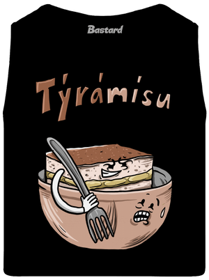 Týrámísu pánské tílko Black