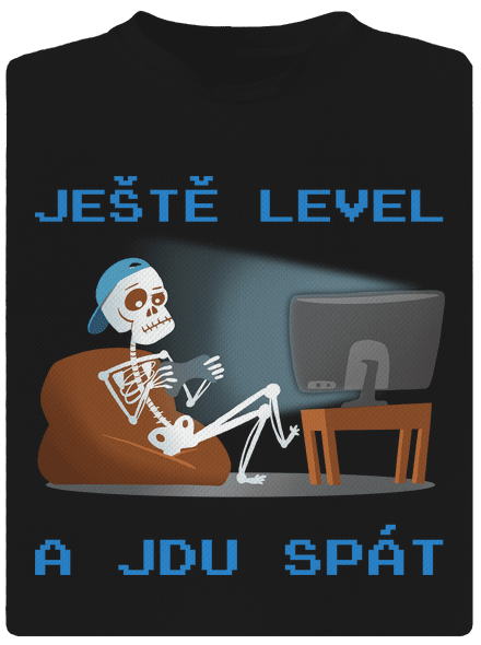 Ještě level pánské sportovní tričko Black