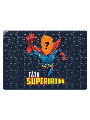 Táta superhrdina puzzle White