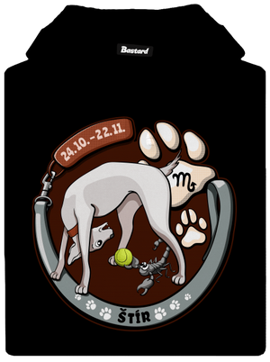 Psí horoskop: Štír dámská mikina klokanka Black