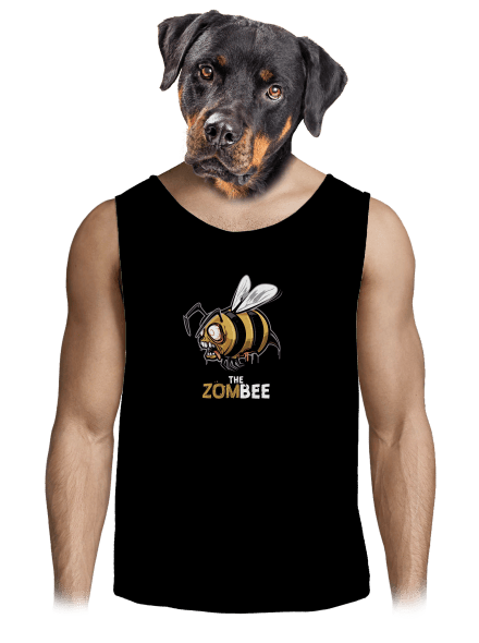 ZomBee - žlutá pánské tílko Black