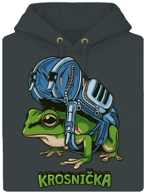 Krosnička unisex mikina premium Charcoal