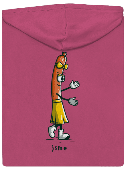 Páreček dámská mikina na zip Magenta