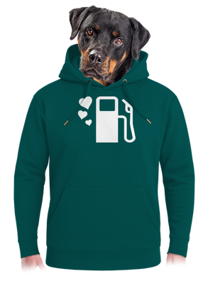 Plnou prosím unisex mikina premium Emerald Green