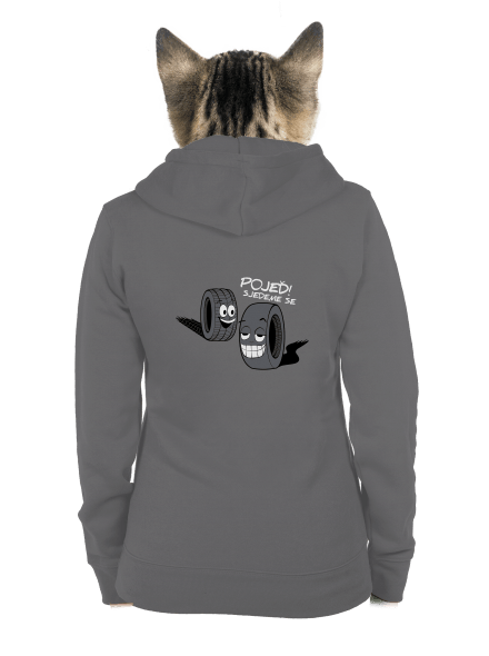Pneumatiky dámská mikina na zip Steel Gray