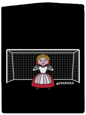 Gólmanka dámská mikina na zip Black