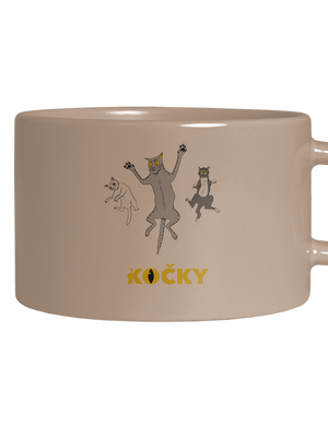 Skočky hrnek makronka Brown Macaron