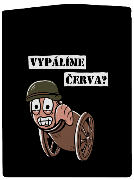 Vypálíme červa? dámská mikina na zip Black