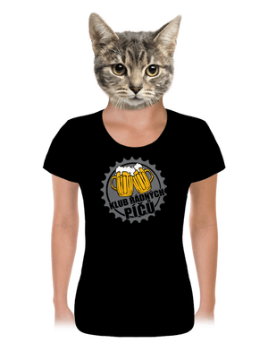 Klub řádných píčů dámské tričko Black