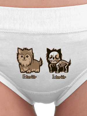 Teriér dámské kalhotky White