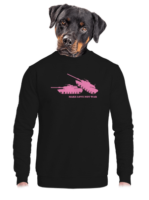 unisex mikina bez kapuce