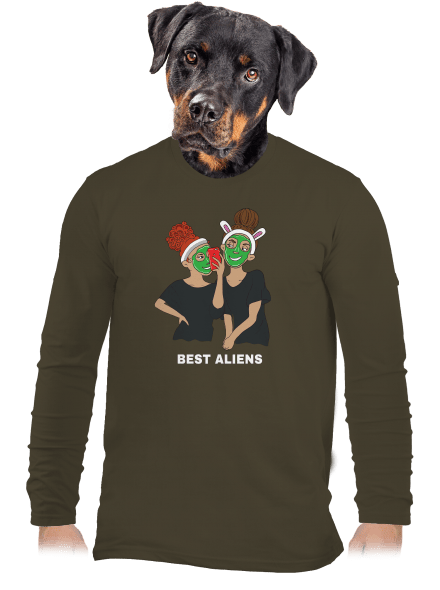 Best aliens pánské dlouhý rukáv Urban Khaki