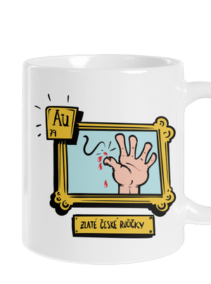 Zlaté české ručičky klasický hrnek White