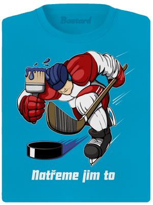 Natřeme jim to - Hokej dámské sportovní tričko Blue Atol