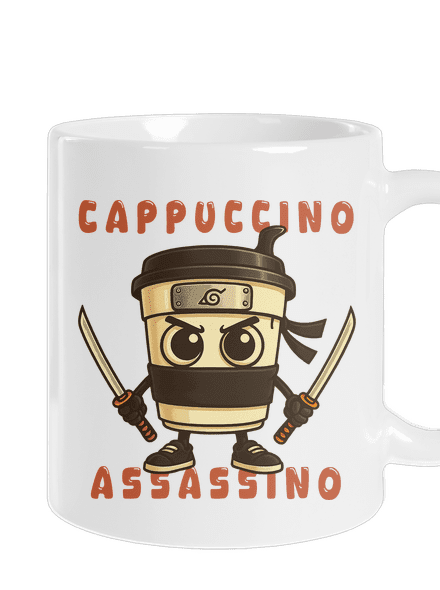 Cappuccino Assassino – Italian Brainrot klasický hrnek White