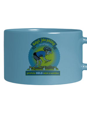 Závislost na kole hrnek makronka Blue Macaron