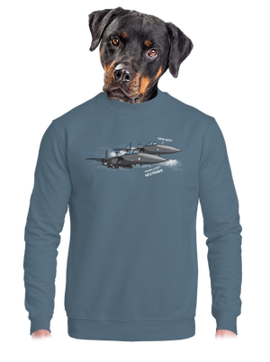 unisex mikina bez kapuce