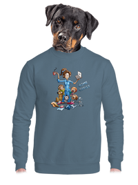 unisex mikina bez kapuce