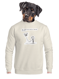 unisex mikina bez kapuce