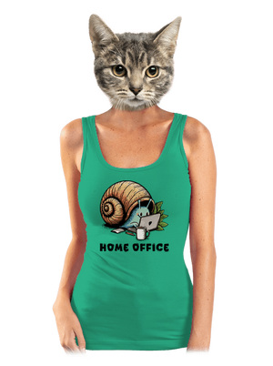 Šnekův home office dámské tílko klasické Mint Mal