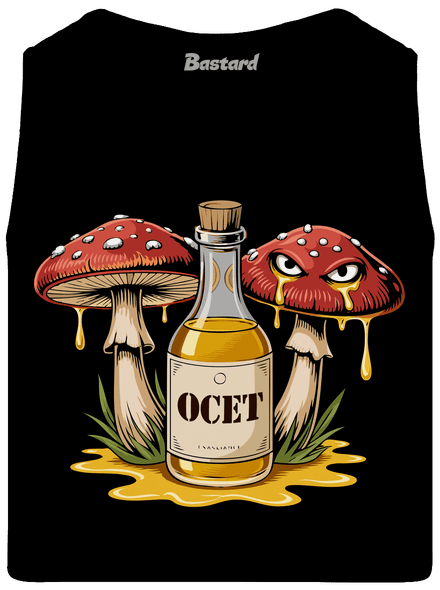 Houby s octem pánské tílko Black