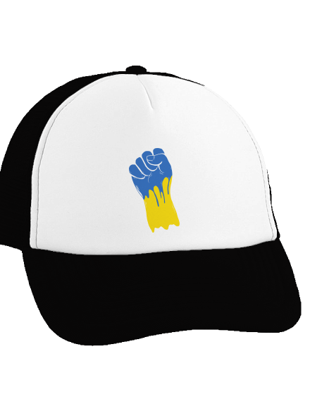 Ukrajina - Ruka kšiltovka truckerka Black cap
