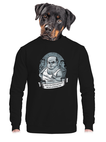 B14: Ecce Homo Homolka unisex mikina bez kapuce Black