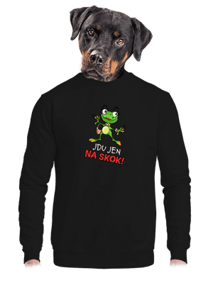 unisex mikina bez kapuce